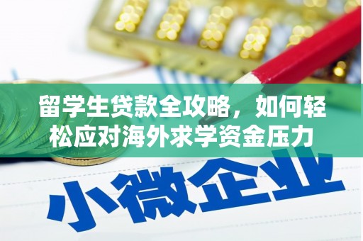 惠济留学生贷款全攻略，如何轻松应对海外求学资金压力