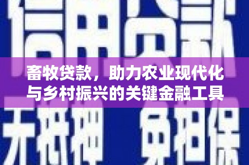 惠济畜牧贷款，助力农业现代化与乡村振兴的关键金融工具