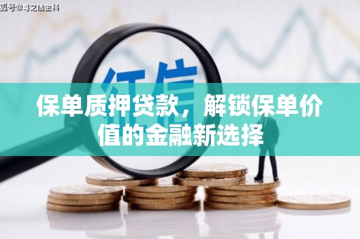 惠济保单质押贷款，解锁保单价值的金融新选择