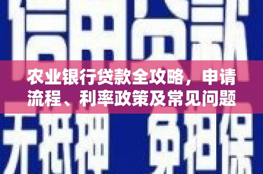 惠济农业银行贷款全攻略，申请流程、利率政策及常见问题解析