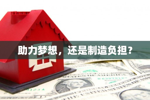惠济助力梦想，还是制造负担？