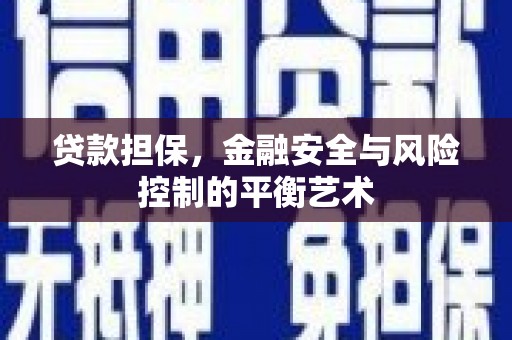 惠济贷款担保，金融安全与风险控制的平衡艺术