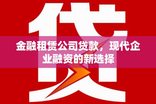 惠济金融租赁公司贷款，现代企业融资的新选择