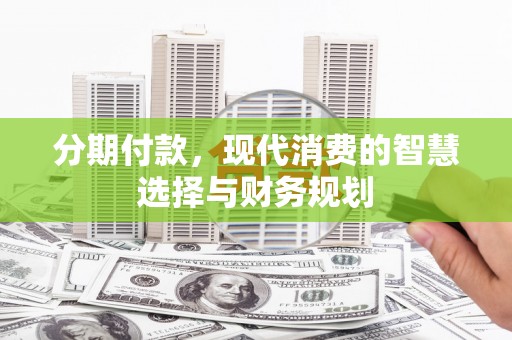 惠济分期付款，现代消费的智慧选择与财务规划