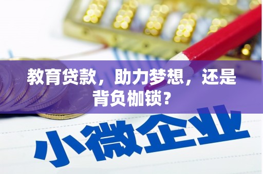 惠济教育贷款，助力梦想，还是背负枷锁？