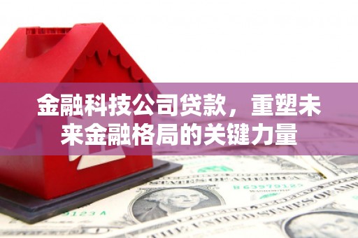 惠济金融科技公司贷款，重塑未来金融格局的关键力量