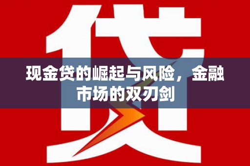惠济现金贷的崛起与风险，金融市场的双刃剑
