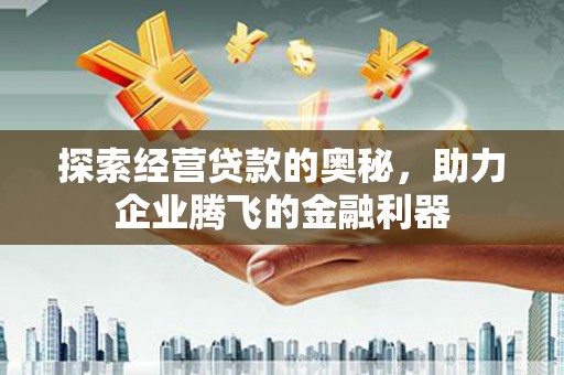 惠济探索经营贷款的奥秘，助力企业腾飞的金融利器