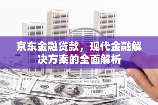 惠济京东金融贷款，现代金融解决方案的全面解析