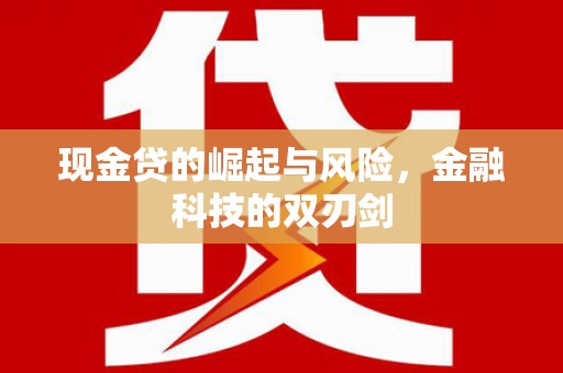 惠济现金贷的崛起与风险，金融科技的双刃剑