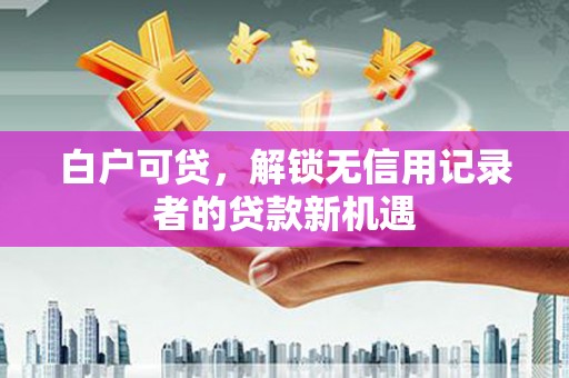 惠济白户可贷，解锁无信用记录者的贷款新机遇