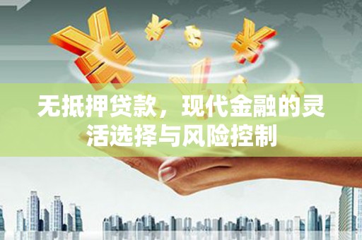 惠济无抵押贷款，现代金融的灵活选择与风险控制