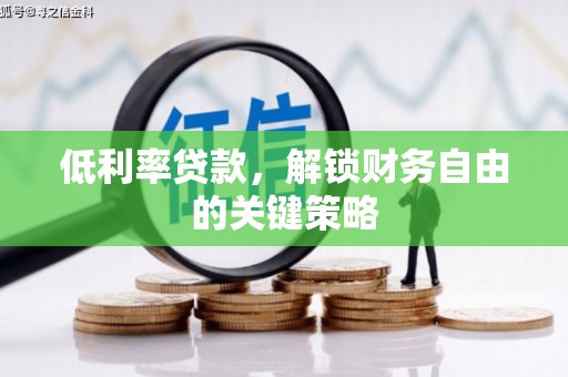 惠济低利率贷款，解锁财务自由的关键策略