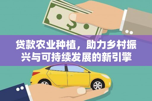 惠济贷款农业种植，助力乡村振兴与可持续发展的新引擎