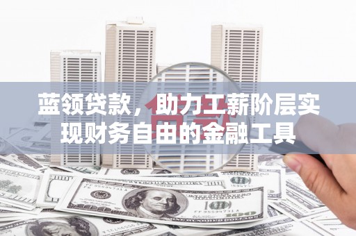 惠济蓝领贷款，助力工薪阶层实现财务自由的金融工具