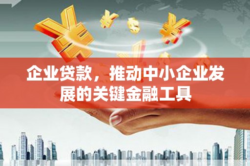 惠济企业贷款，推动中小企业发展的关键金融工具