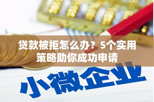 惠济贷款被拒怎么办？5个实用策略助你成功申请