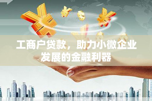 惠济工商户贷款，助力小微企业发展的金融利器