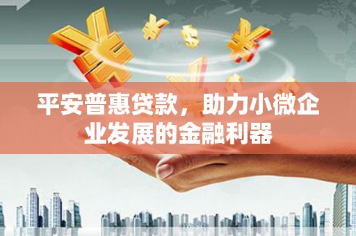 惠济平安普惠贷款，助力小微企业发展的金融利器