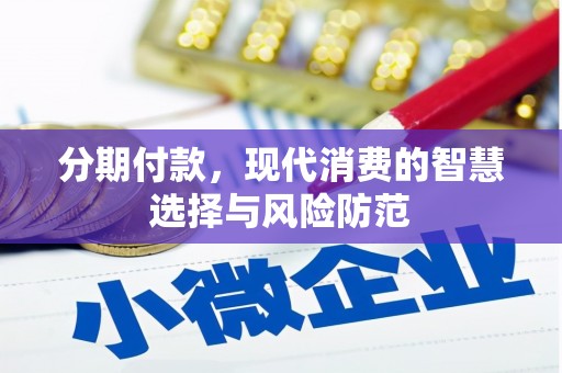 惠济分期付款，现代消费的智慧选择与风险防范