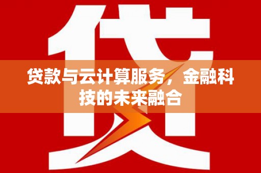 惠济贷款与云计算服务，金融科技的未来融合