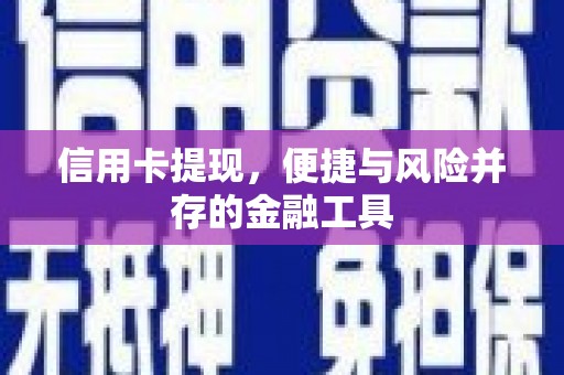 惠济信用卡提现，便捷与风险并存的金融工具