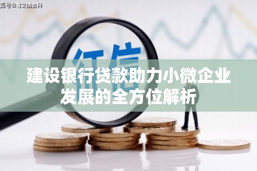 惠济建设银行贷款助力小微企业发展的全方位解析