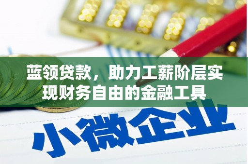 惠济蓝领贷款，助力工薪阶层实现财务自由的金融工具