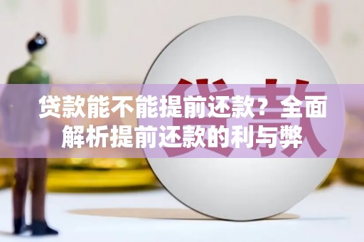 惠济贷款能不能提前还款？全面解析提前还款的利与弊