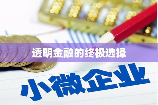 惠济透明金融的终极选择