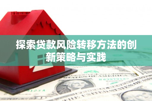 惠济探索贷款风险转移方法的创新策略与实践